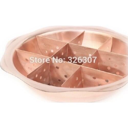 34cm Sichuan Chongqing China Nine Patch copper hot pot Mongolian Chinese charcoal pot copper handmade,fire pot