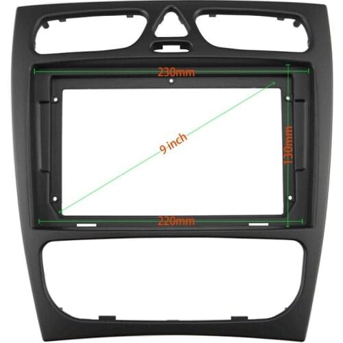 9 INCH Car Audio Frame GPS Navigation Fascia Panel Car dvd Plastic Frame Fascia is suitable for BENZ C CLASS/BENZ CLK-CLASS