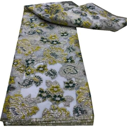 African Lace Fabric Embroidery Yellow Flower French Lace Fabric 2021 High Quality Brocade Laces For Wedding Party Dress y66-622