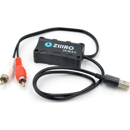 Aux Bluetooth 5.0 Car Bluetooth Adapter Module Music Receiver Bluetooth Car kit with USB 2 RCAin put Aux Audio for Car Speaker