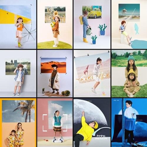 Avezano Children Photo Backdrops Studio Summer Blue Sky White Clouds Grass Baby Shower Photography Background Photozone Props