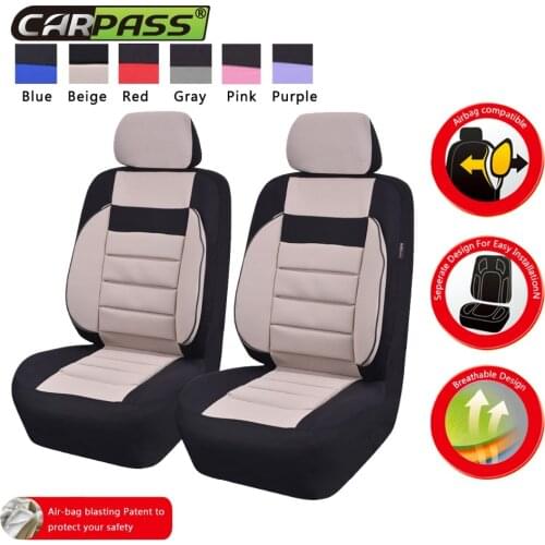Car-pass 2 Front Car Seat Cover Soft Sofa Universal Automobile Seat Covers Fit For ford vw polo toyota lada kalina granta priora