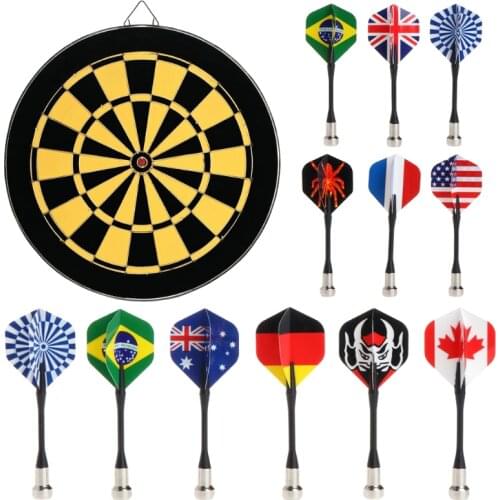 Hot Sale 6pcs/Set Bullseye Target Game Child Safety National Flag Magnetic Dart Super Suction for Magnet Dartboard