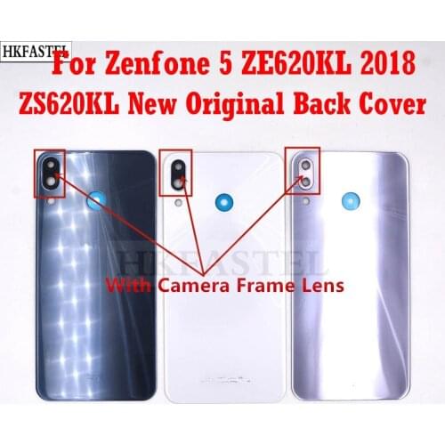 For Asus Zenfone 5 ZE620KL ZF620KL ZS620KL 2018 New Original Back Housing Back Cover Battery Door + Camera Lens