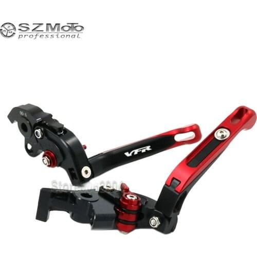 For HONDA VFR800 VFR 800 1998-2001 2000 Motorcycle Accessories Folding Extendable Adjustable Brakes Clutch Levers With LOGO CNC