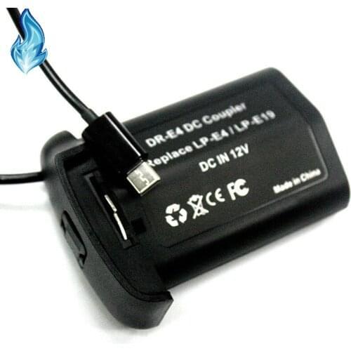 Type C Cable to LP-E4 / LP-E19 Dummy Battery DR-E4 DC Coupler for 1DX MARK 2, 1DX , 1DS MARK 3,1D MARK 3,1D MARK 4