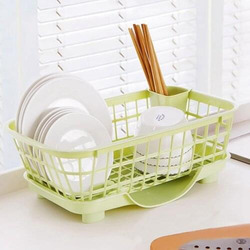 Kitchen Dish Rack Storage Holder Drainer Bowl Tableware Plate Portable Drying Rack Home Shelf Dinnerware Organizer
