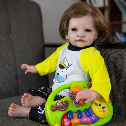 Hoomai New Style 20 inch Tobian Reborn Dolls Silicone Lovely Baby Dolls For Toddler Birthday Gift Playmate