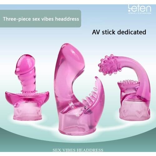 Leten Vibrator Accessories Vagina Massage AV Stick Cap Women Clitoris Stimulatior G spot Massage Sex Toys for Women