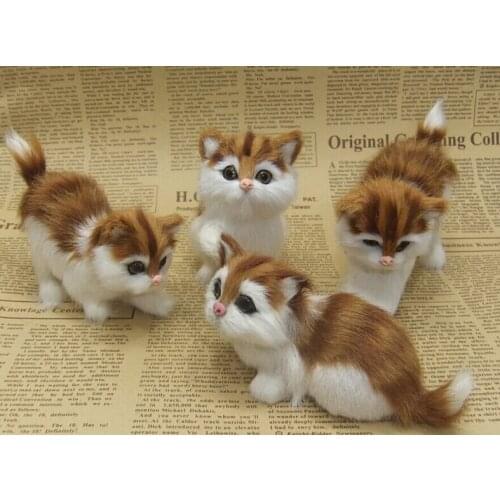 Mini lovely kitty toy/ adorable cat toy/ cat decor ideal as children gift or birthday present 4pcs/pack