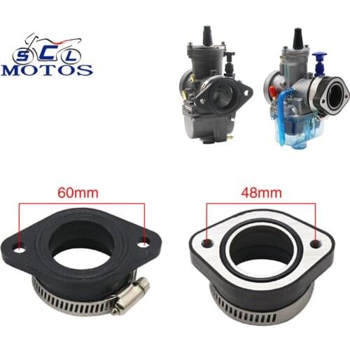 Sclmotos- Motorcycle Air Intake Manifold Carburetor Adapter Boot Joint Keihin PWK VM24 PE for Yamaha For Honda Dirt Bike TTR SSR