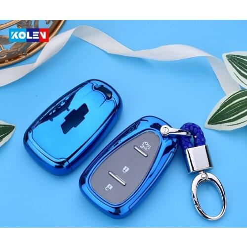 Plating Soft TPU+PC Car Remote Key Cover Case Holder For Chevrolet Remote Cover Chevy Camaro Cruze Malibu Trax Volt Bolt Shell