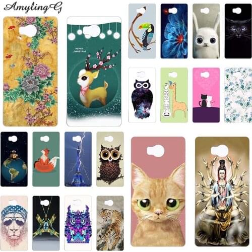 Soft Silicone TPU case For ELephone P9000 P 9000 Lite 5.5" Case Back Cover HD Print Rose Patterned Fundas Para Case Cartoon Cat