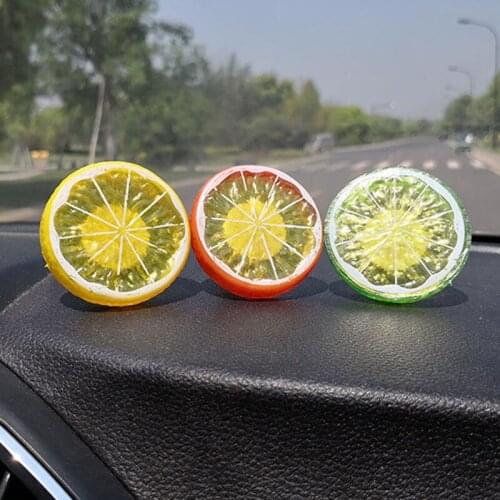 Lemon Shape Car-styling Car Air Freshener Solid Fragrance Auto Outlet Perfume Air Conditioner Vent Clip gift Solid Balm