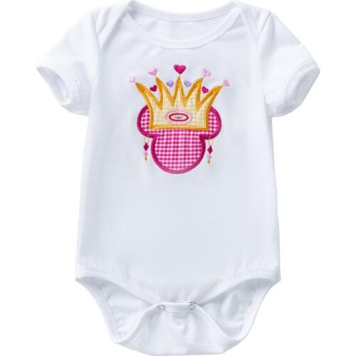 0-2 Years Baby Girls or Boys Fashion Clothes for Newborn Kids Romper Cotton Toddler Child Birthday Party Letter Printing Costume
