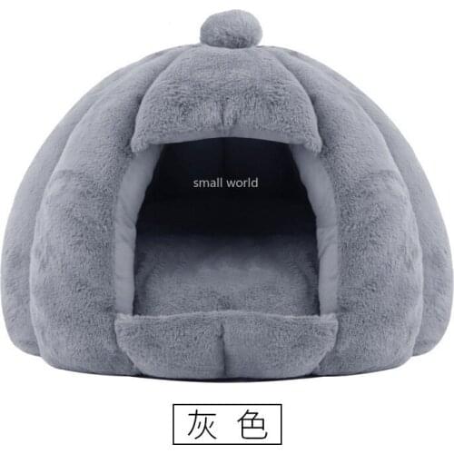 Small Kennel Semi-Closed Yurt Rabbit Plush Winter Warm Cat Litter Pet Bed Cat Beds Cat Bed House Pet Bed