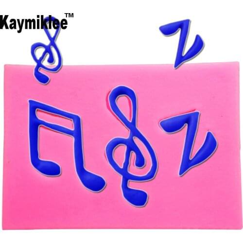 M166 Silicone Musical Note UV Resin Silicone Mold Fondant Chocolate Candy Gumpaste Lollipop Crystal Epoxy Soft Clay Bake Tools