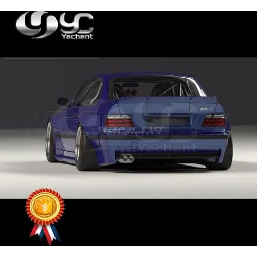 Car-Styling Fiber Glass FRP Trunk Spoiler Fit For 1992-1999 E36 3 Series & M3 Coupe RB PD Style Rear Spoiler Wing