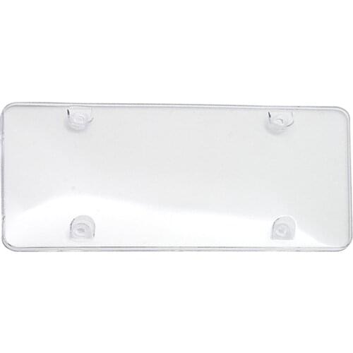 Tinted flat License Plate Cover Shield Tag Protector Frame for Car Auto