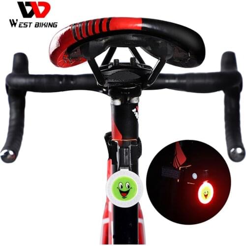 WEST BIKING Mini Bicycle Taillight LED Lamp MTB Road Bike Rear Light USB Charging Bike Accessories Cycling Creative Tail Lights