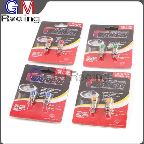 Fork Air Bleeder Relief Valve Screw M5x0.8 For HONDA YAMAHA SUZUKI KAWASAKI CR CRF KX KXF KLX YZ YZF WR RM RMZ 125 250 450 500