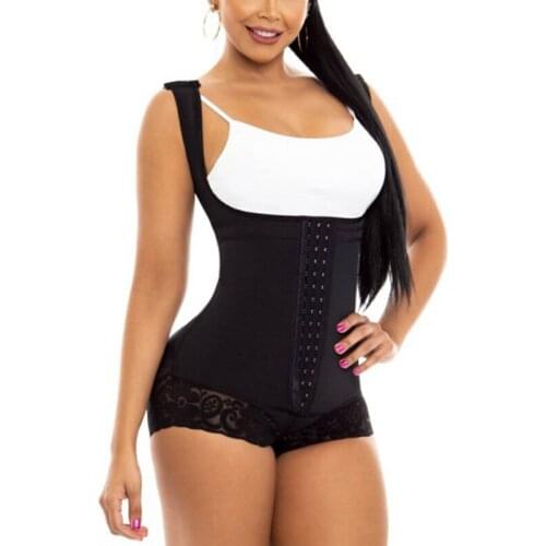Womens Lace Adjustable Curves Compression Tummy Control Shapewear Slimming Fajas Short Shaping Girdle