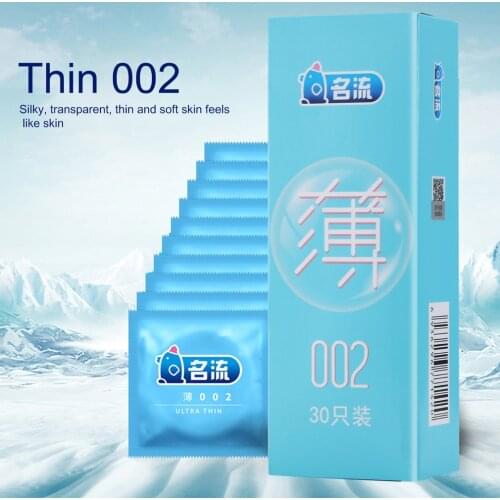 002 Ultra Thin Condoms 30pcs MingLiu Condoms Condones Super Slim Men Penis Sleeve Kondom Adult Health Product Sex Toys for men