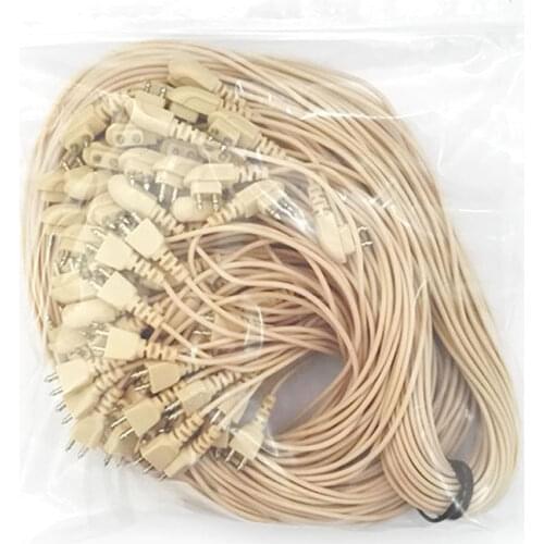 10PCS Hearing Aid Cable 2 pin Wire Cord for Pocket Hearing Aids