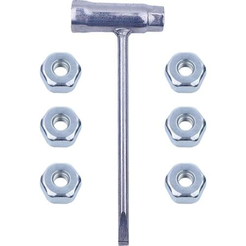 13x19 mm Chainsaw Wrench Scrench w 6 Bar Nuts For Stihl 017 018 019 020 021 023 024 025 026 028 034 Repair Tools