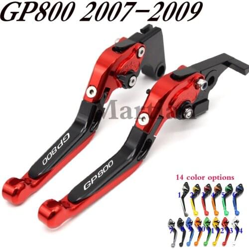 14 Colors CNC Adjustable Folding Extendable Motorcycle Brake Clutch Levers For Gilera GP 800 GP800 2007 2008 2009