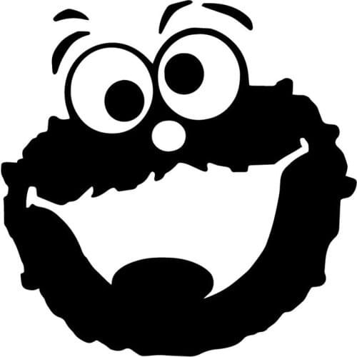 16.7X16.8CM Lovely Cartoon Smile Face Window Stickers Decals Car Accessories