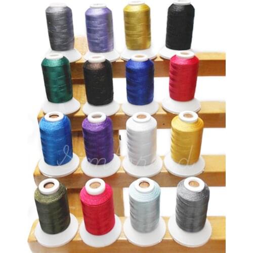 WINTER COLORS Embroidery Machine Thread 16 Spools Free Ship