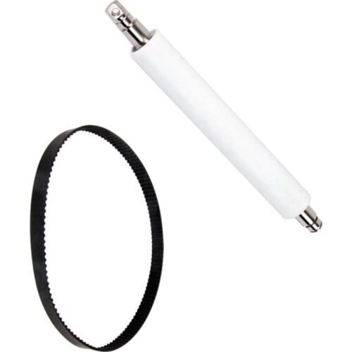 5pcs Platen Rollers & 5pcs Main Drive Belts For Zebra ZM400 203dpi Barcode Label Printer Printer Parts