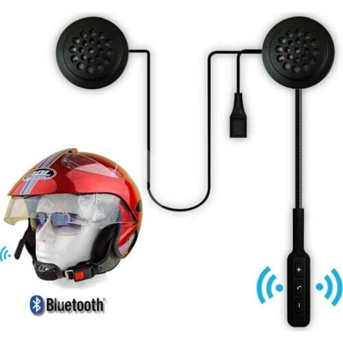 Motorcycle Helmet Bluetooth CSR5.0 EDR Automatic Answering Headphone Microphone Motor Bike Hat Earphone Handsfree Speaker Music