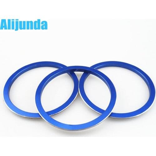 Car Interior Air Conditioning Knob Decoration Ring Fit For Ford Focus 2 MK2 Focus 3 Kuga Car -Styling