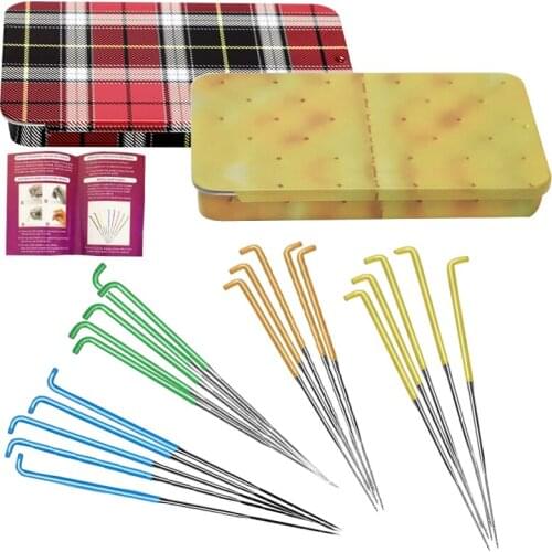 LMDZ 20 PCS Colourful Wool Felting Needles Tool Kit with 2 Types Needles Star Point Felting Needles and Triangular Needles