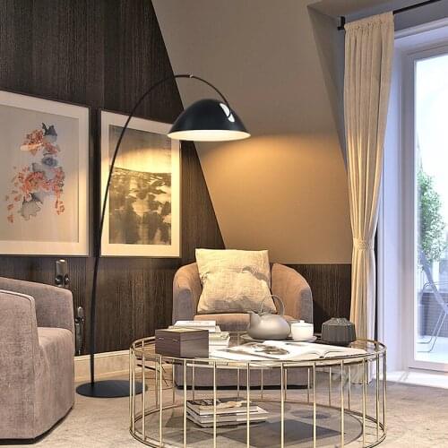 Nordic Fishing Floor Lamp Remote Control Standing Lamps Living Room Lamp Bedroom Light Fixture Dimmable light Office Luminaira