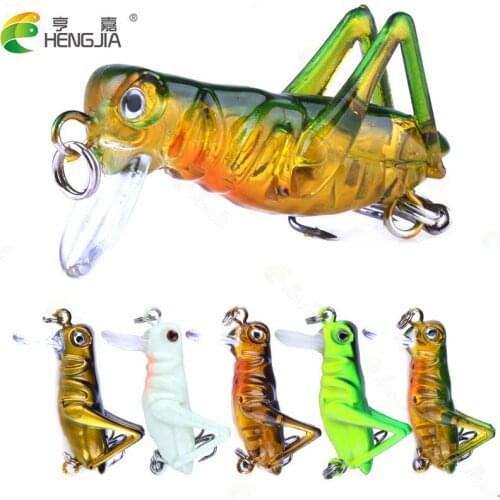 Insect Bionic Fishing Lure 3.5CM 3g Grasshopper Minnow Hard Bait Wobbler Noctilucous Artificial Swimbaits Pike Fishing Tackle