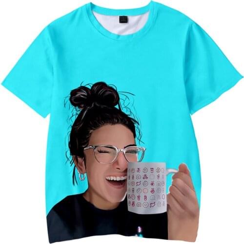 New Arrival Charli Damelio 3D Printed T-shirt Fashion Casual Spring Summer Style Hip Hop Short Sleeve T Shirts Oversized Tops