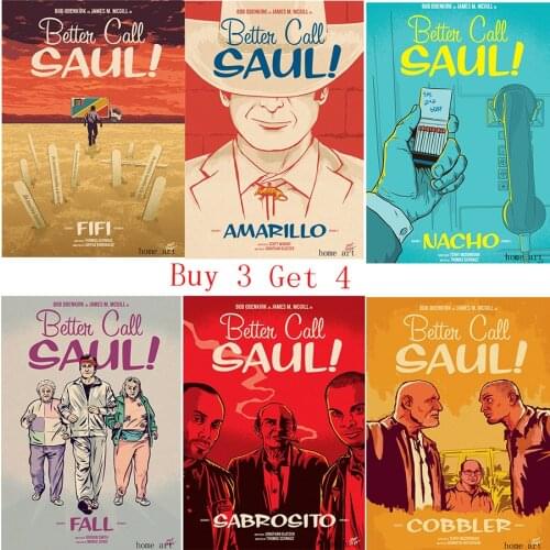 Better Call Saul Season Poster Clear Image Wall Stickers Home Decoration High Quality Prints White Coated Paper home art Brand