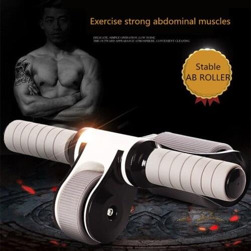 Ab Roller Abdominal Muscle Trainer Fitness Equipment Foldable Gym Home Ab Core Belly Workout Exercise Body Building Wheel Roller