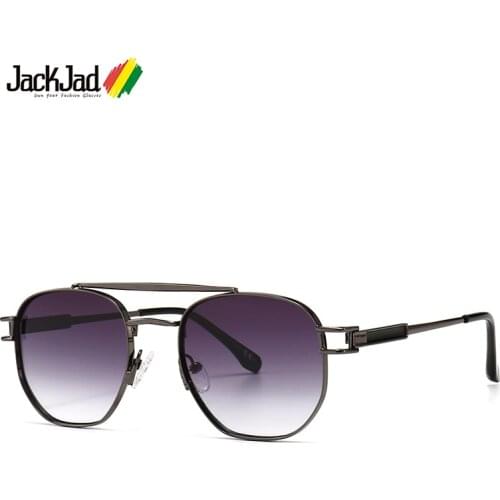 JackJad 2020 Fashion Classic Vintage Round Style Gradient Sunglasses Women Men Metal Brand Design Sun Glasses Oculos De Sol 2A22