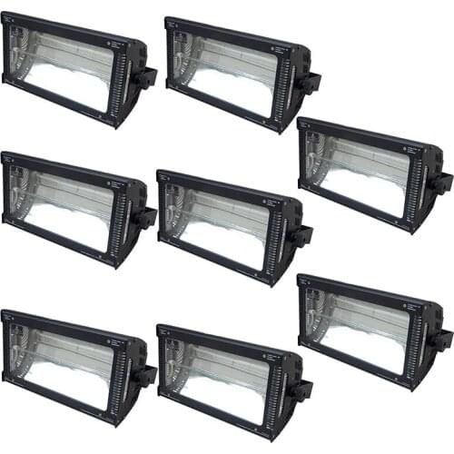 8pcs/lot High Brightness 3000W Stage Led Atomic Strobe Light DMX Flashlights for Disco Club Dj Equipment