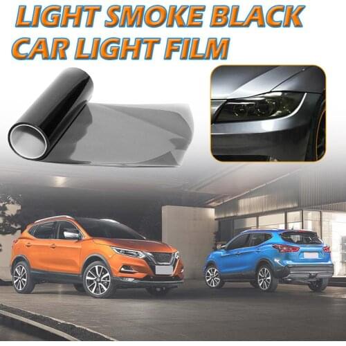 Light Smoke Car Headlight Taillight Vinyl Tint Film Styling Sticker 30x150cm Special Adhesive Back Easy Installation