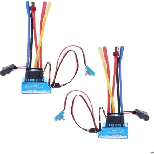 Waterproof 45A 60A 80A 120A Brushless ESC Electric Speed Controller Dust-proof for 1/8 1/10 1/12 RC Car Crawler RC Boat Part