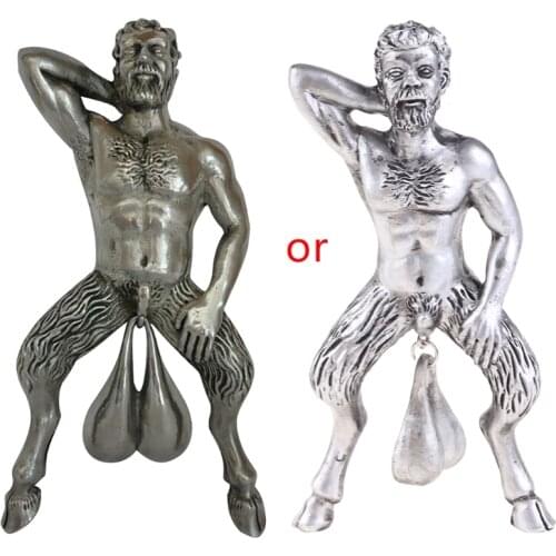 Funny Old Man with Special Door Knocker Pendant Figure Model Doorbell for Front Door Garden Home Decoration