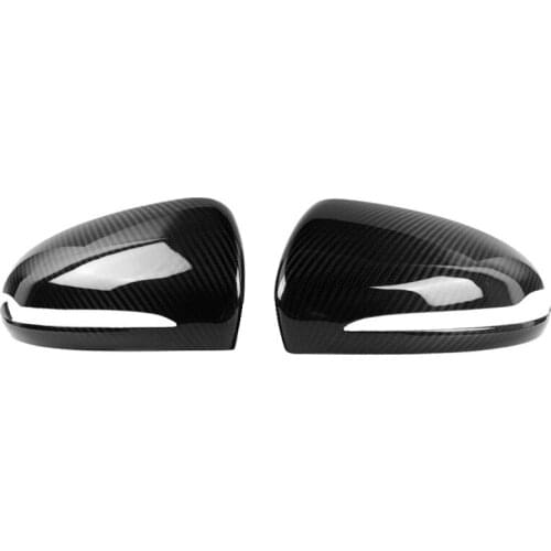 Real Carbon Fiber Car Side Mirror Cover Rearview Mirrors Trim 15-19 For Mercedes benz CES-Class W205