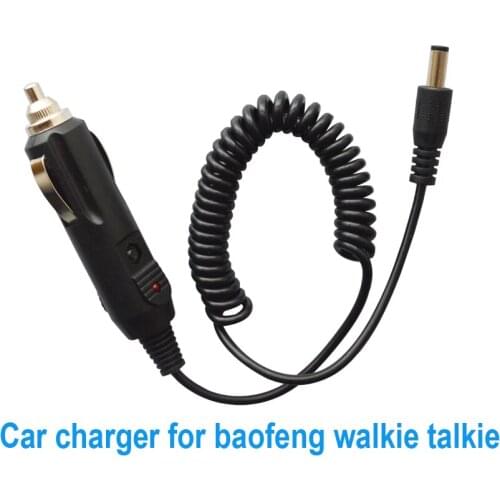 1 pcs 12V DC Travel Car Charger Cable for BaoFeng UV 5R UV-5RE UV-5RA UV-82 9R charger uv-5r TYT TH-F8 CIGARETTE LIGHTER