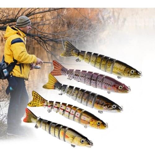1PCS Fishing Baits Trolling Swim Minnow Wobbler Multi-section Hard Bait100mm15g Artificial Crankbait JerkBait Fishing tackleLure