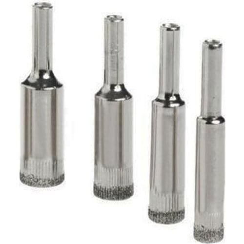 4Pcs 6mm-12mm Diamond Drill Bit Set Use For Glass Tile Marble Granite Core Hole Saw Drill Bits Electric Drilling Tool